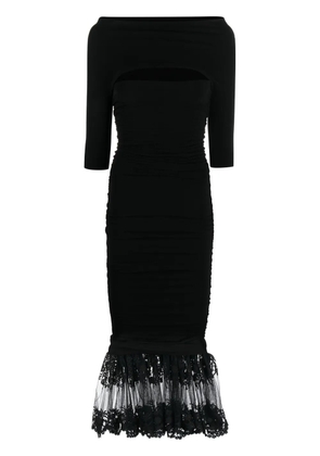 Philosophy Di Lorenzo Serafini shrug-detail strapless dress - Black