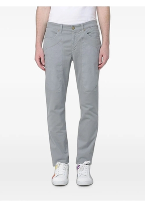 JECKERSON logo-patch slim-fit trousers - Grey