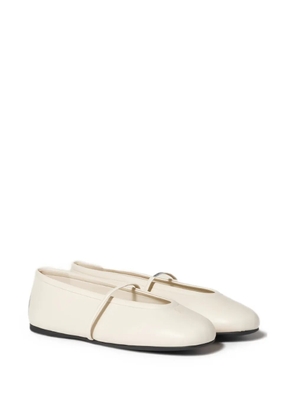 Miu Miu leather ballet flats - Neutrals