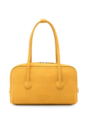 Marge Sherwood logo-debossed leather tote bag - Yellow