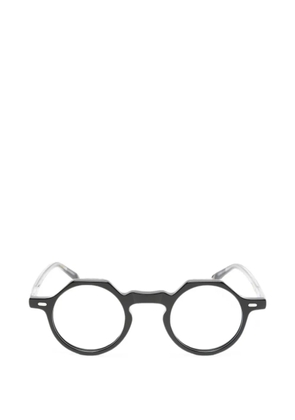 Lesca Yoga round-frame glasses - Black
