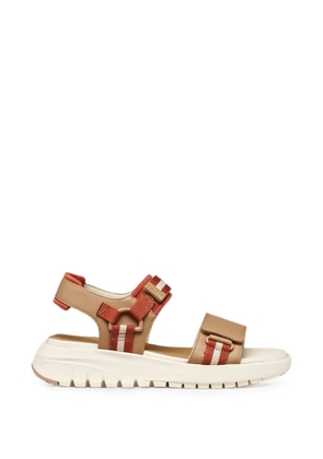 Geox Flextride S touch-strap platform sandals - Neutrals