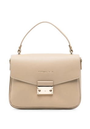 ADRIANNA FERETTI leather tote bag - Neutrals
