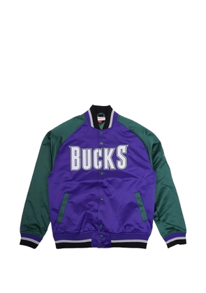 Mitchell & Ness Playmaker 'Logo Bucks' bomber jacket - Blue