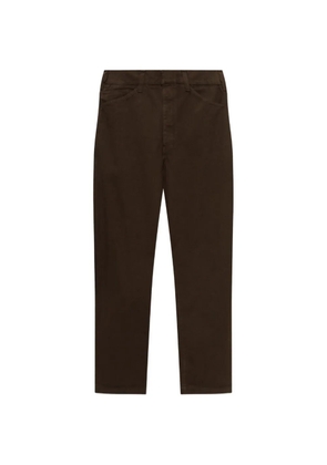 LEMAIRE straight-leg cotton trousers - Brown