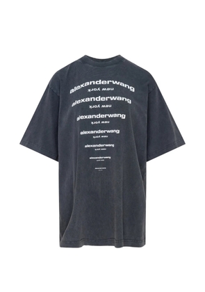 Alexander Wang gradient logo-print T-shirt - Grey