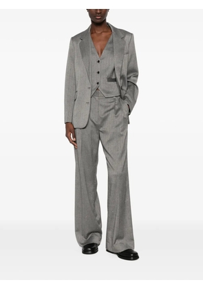 Maje striped buttoned waistcoat - Grey