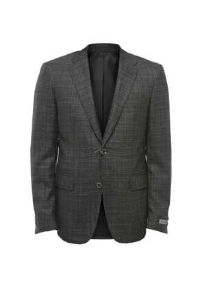 Corneliani single-breasted checked blazer - Grey