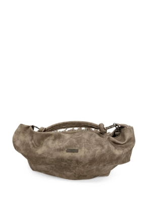 TERESA CAMBI Paola fringed shoulder bag - Brown