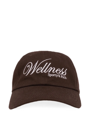 Sporty & Rich Soho embroidered baseball cap - Brown