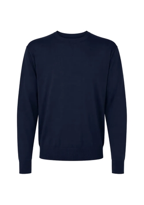 Manuel Ritz crew-neck ribbed-trim sweater - Blue