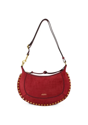 ISABEL MARANT Oskan Moon studded shoulder bag - Red