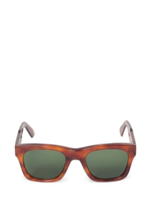 Borsalino Ophy x Alain tortoiseshell-effect square-frame sunglasses - Brown