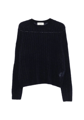 Lisa Yang Amabel open-knit long-sleeve jumper - Blue