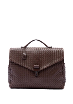 Bottega Veneta Pre-Owned 2012-2026 Nappa Intrecciato Briefcase business bag - Brown