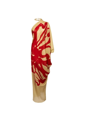 Silvia Tcherassi Erica floral-print maxi dress - Neutrals