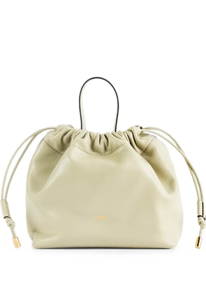 Chloé Small Icons drawstring nappa leather bucket bag - Green