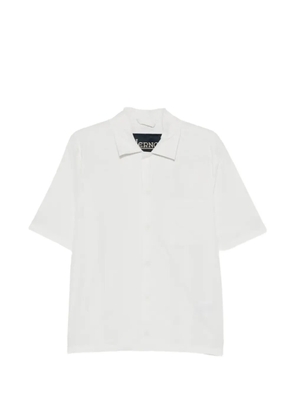 Herno seersucker-texture short-sleeve shirt - White