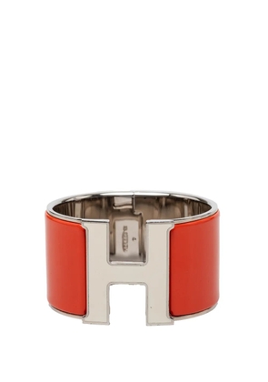 Hermès Pre-Owned 2000-2026 Extra Wide Enamel Clic Clac H Bracelet PM costume bracelet - Orange