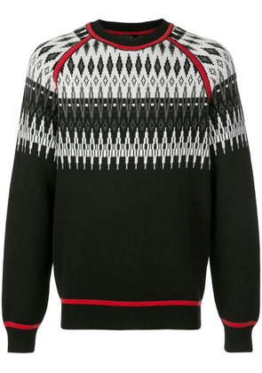 COUNTY OF MILAN Norwegian intarsia jumper - White