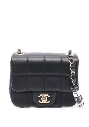 CHANEL Pre-Owned Mini Chocolate Bar flap shoulder bag - Black