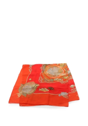 Hermès Pre-Owned 2010s Grands Fonds scarf - Orange