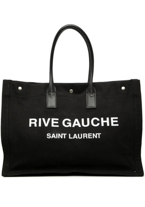 Saint Laurent Pre-Owned 2020 Large Canvas Rive Gauche tote bag - Black