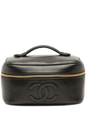 CHANEL Pre-Owned 1994-1996 CC Caviar Case vanity bag - Black