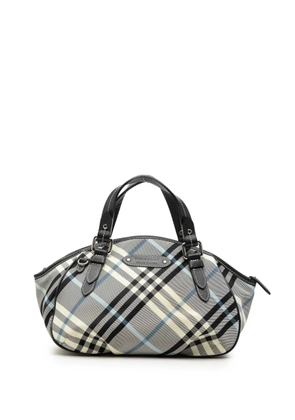 Burberry Pre-Owned 2000-2015 Nova Check Nylon satchel - Grey