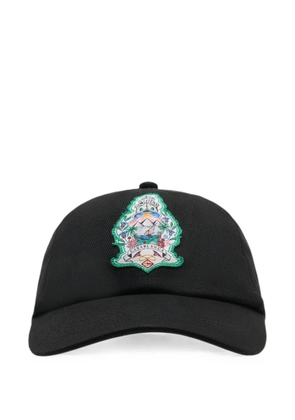 Casablanca Hotel Emblem cotton hat - Black