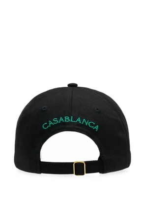 Casablanca Hotel Emblem cotton hat - Black
