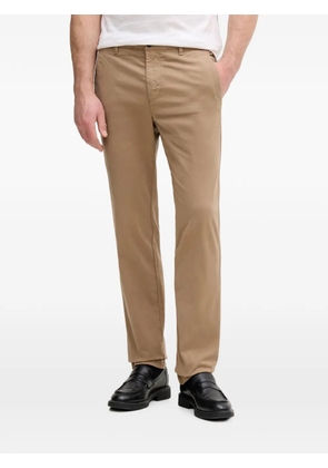 Benetton belt-loop button-fastening trousers - Brown