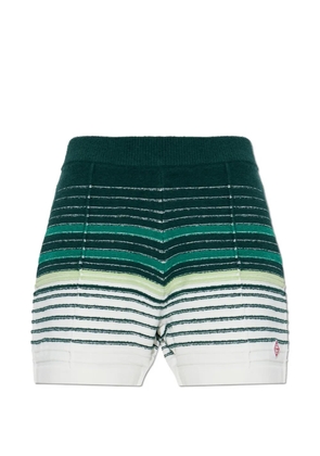 Casablanca striped bouclé shorts - Green