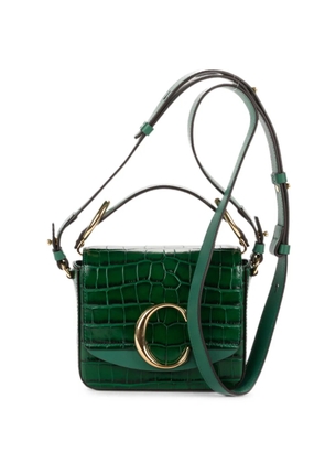 Chloé Pre-Owned Mini C-plaque tote bag - Green