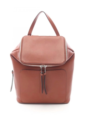 Loewe Pre-Owned 2010-2026 Small Leather Goya backpack - Brown