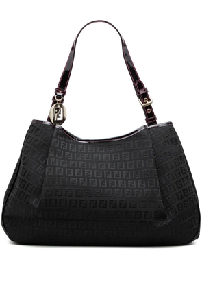 Fendi Pre-Owned 2010-2026 Zucchino Canvas shoulder bag - Black