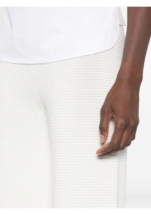 Liviana Conti ribbed-knit wide-leg trousers - Neutrals