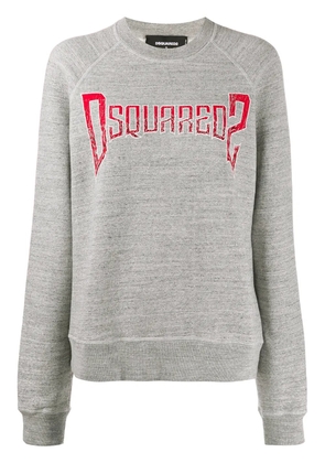 DSQUARED2 logo print jumper - Grey
