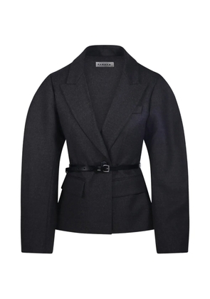 P.A.R.O.S.H. belted notch-lapel jacket - Grey