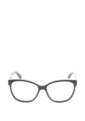 Gucci Pre-Owned 2020s crystal-embellished cat-eye glasses - Black