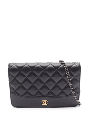 CHANEL Pre-Owned 2018-2019 Gabrielle quilted chain bag - Black