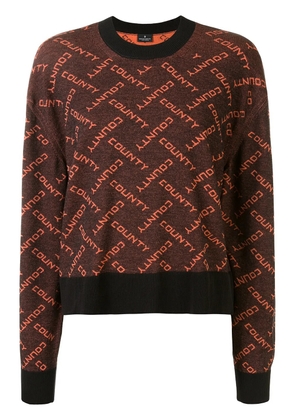 COUNTY OF MILAN all-over logo jumper - Black