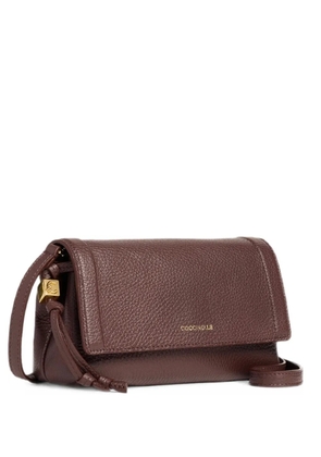 Coccinelle Thess grainy-leather shoulder bag - Red