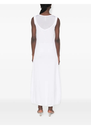 Liviana Conti layered-design sleeveless maxi dress - White