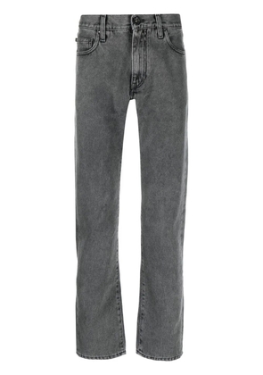 Off-White faded straight-leg jeans - Grey