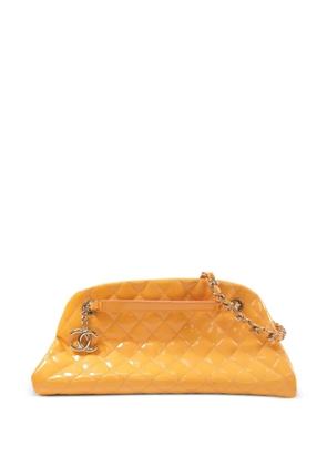 CHANEL Pre-Owned CC diamond-quilted shoulder bag - Orange