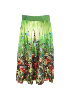 Christian Dior Pre-Owned 2010s floral-print maxi skirt - Green