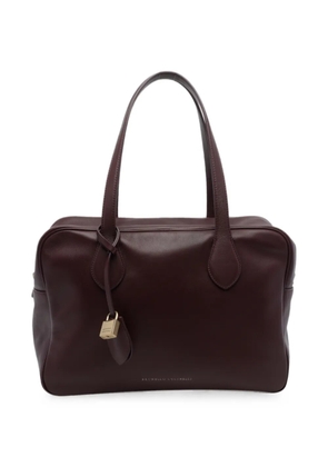 Brunello Cucinelli padlock tote bag - Brown