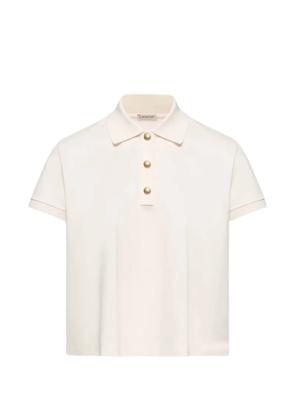 Moncler logo-patch polo shirt - Neutrals