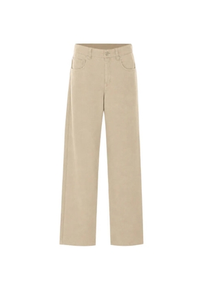 Brunello Cucinelli velvet trousers - Neutrals